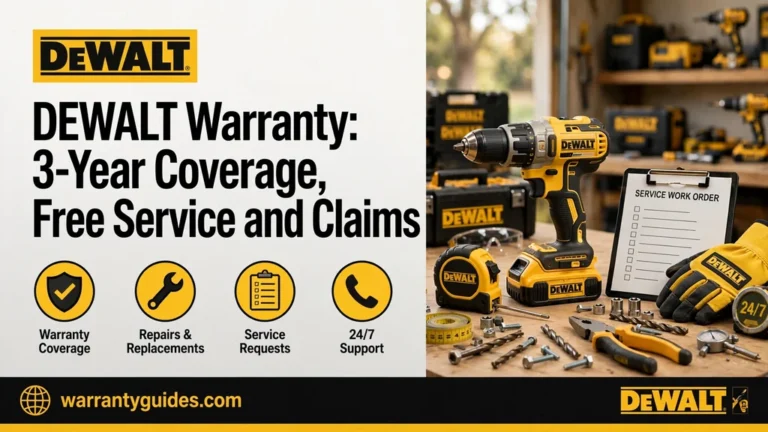 DEWALT Warranty: 3-Year Coverage, Free Service and Claims