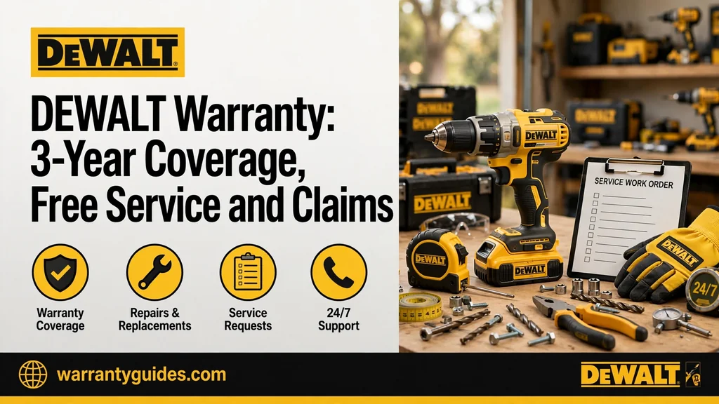 DEWALT Warranty: 3-Year Coverage, Free Service and Claims