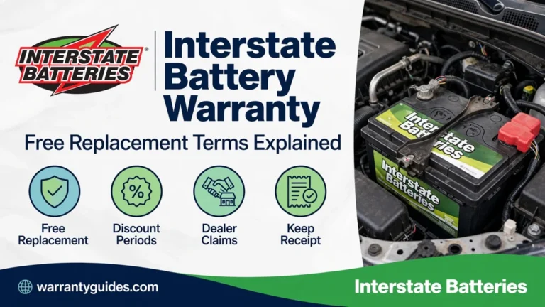 Interstate Battery Warranty: Free Replacement, Discount Terms and Claims