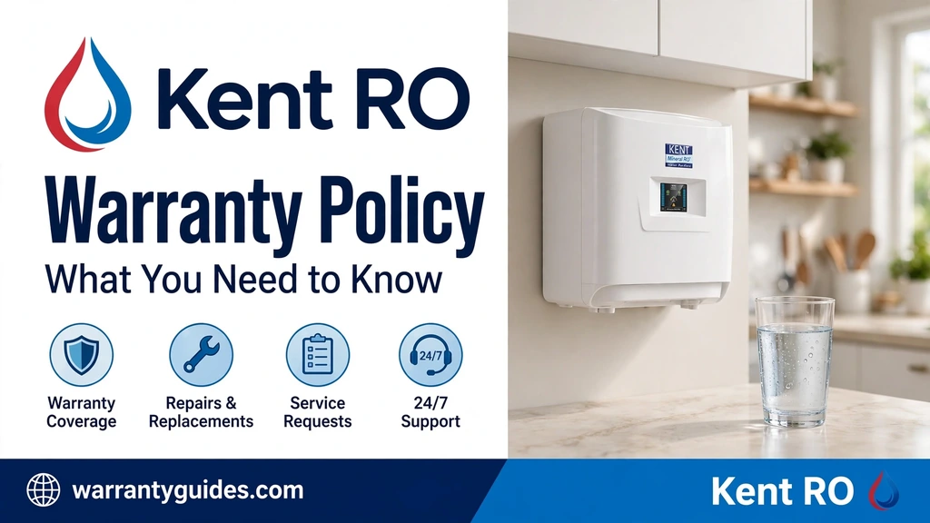 Kent RO Warranty Card: Registration, Terms and Claims