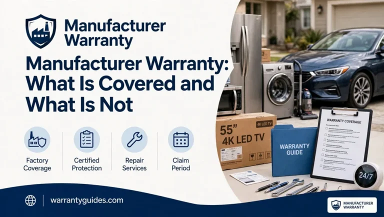 Manufacturer Warranty: What Is Covered and What Is Not