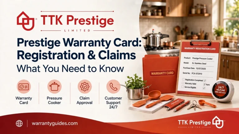 Prestige Warranty Card: Registration, Warranty Terms and Claims