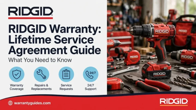 RIDGID Warranty: Lifetime Service Agreement, Registration and Claims