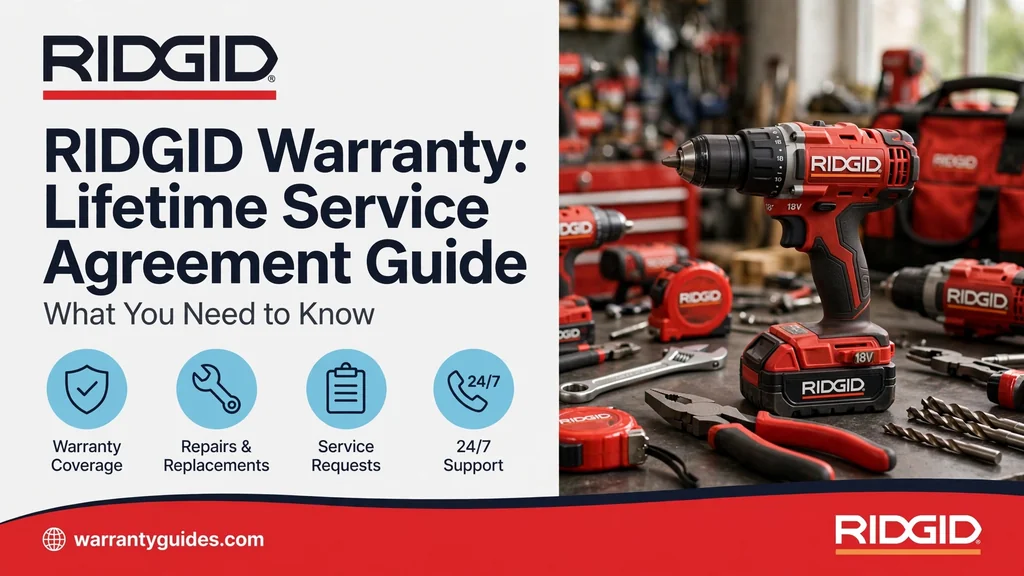 RIDGID Warranty: Lifetime Service Agreement, Registration and Claims