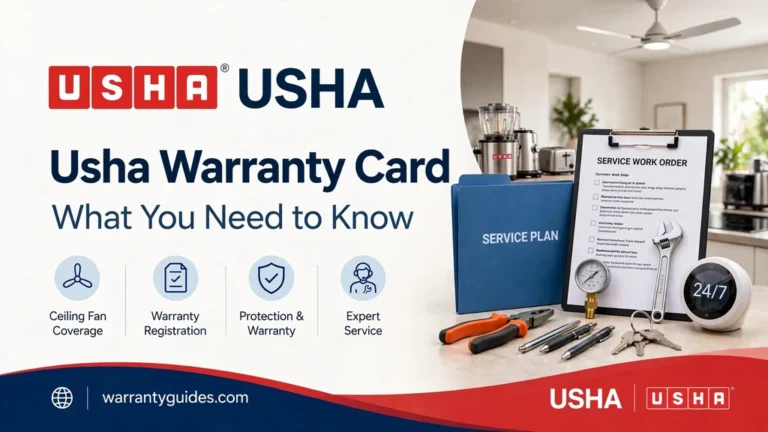 Usha Warranty Card: Registration, Coverage & Claims